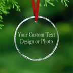 Lavish Lizzy Custom Crystal Ornament 100% Customized for You Personalized Crystal Ornament with gift box
