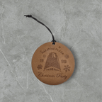 Lavish Lizzy Custom Leather Christmas Ornament Personalized Leather Christmas Ornaments