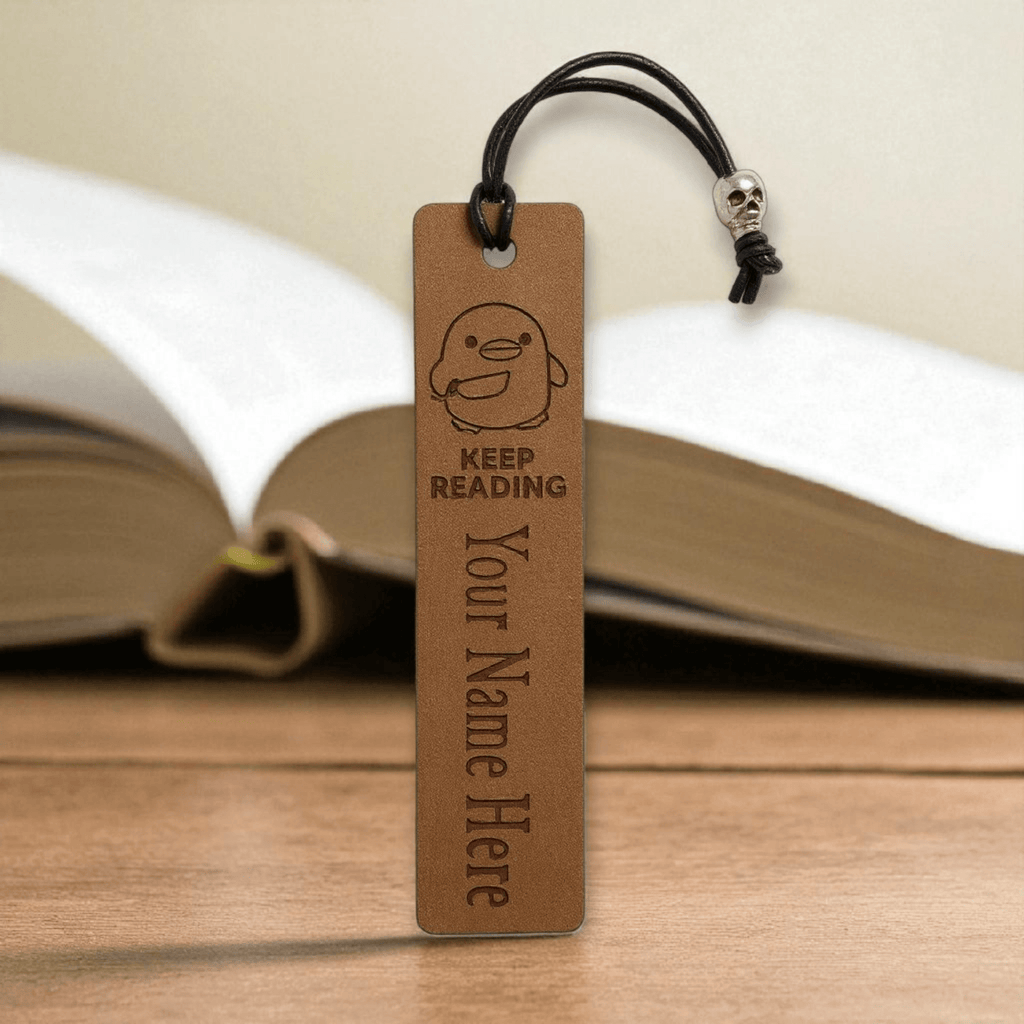 Lavish Lizzy Custom Leather KEEP READING - Leather Bookmarks
