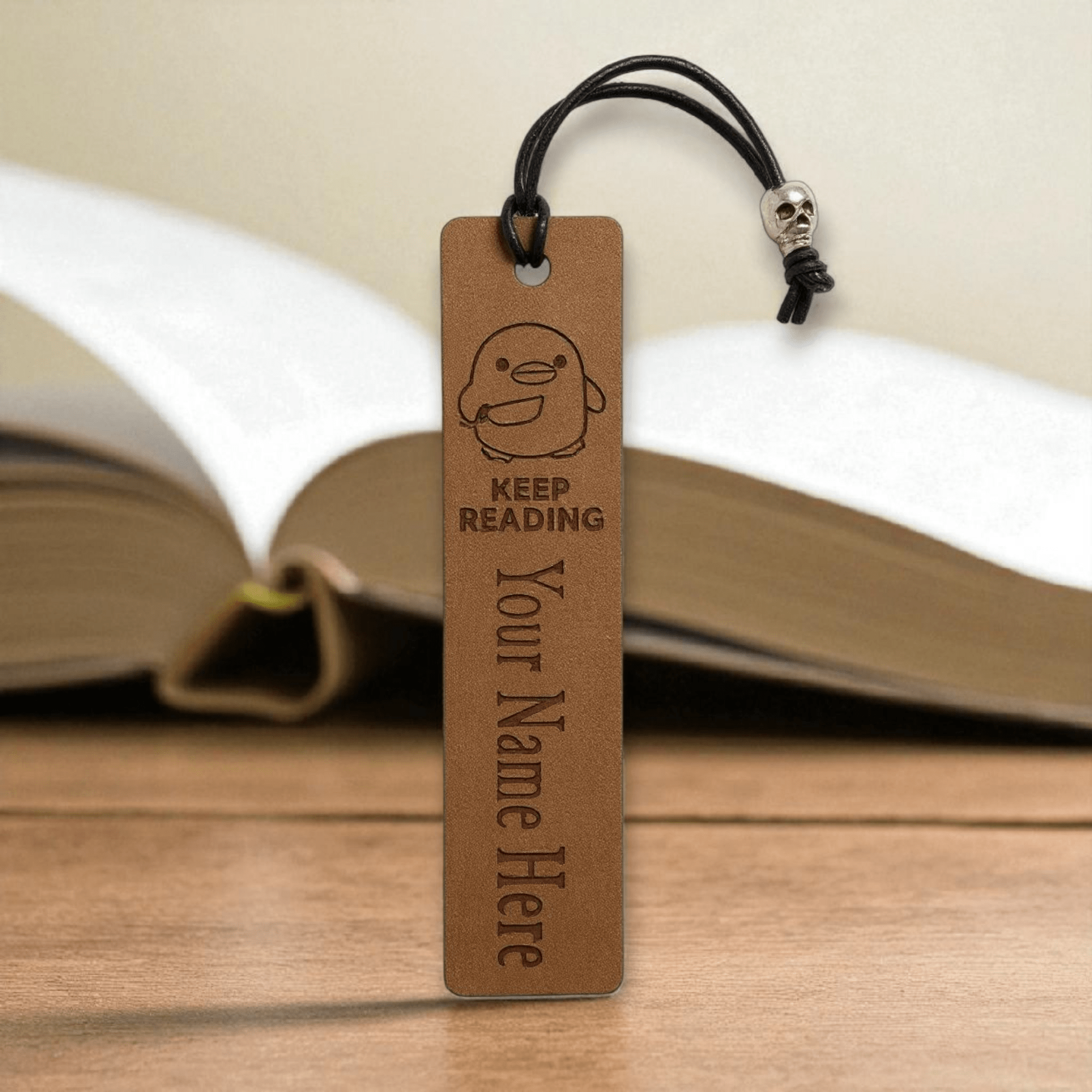 Lavish Lizzy Custom Leather KEEP READING - Leather Bookmarks