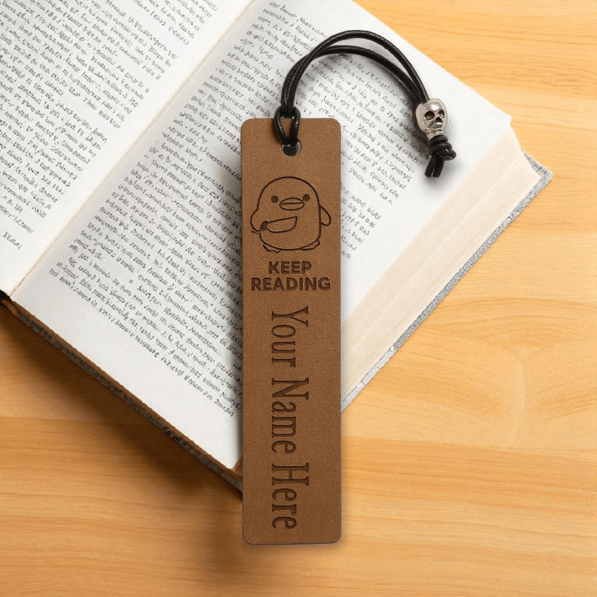 Lavish Lizzy Custom Leather KEEP READING - Leather Bookmarks