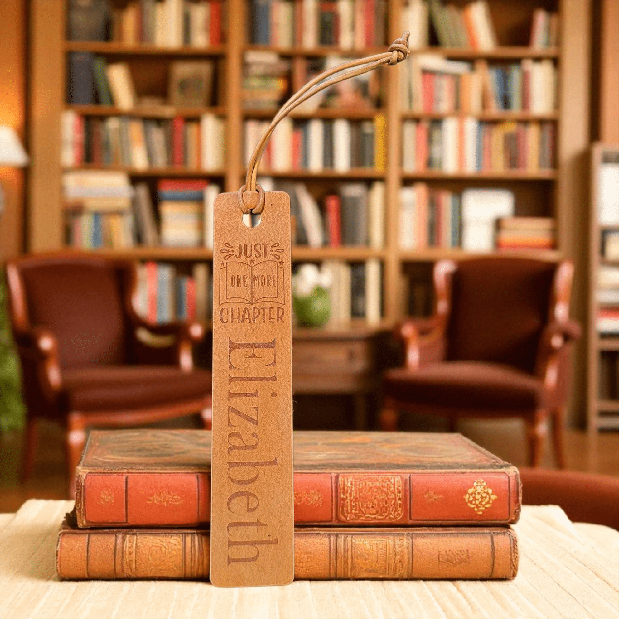 Lavish Lizzy Custom Leather Personalized Leather Bookmarks
