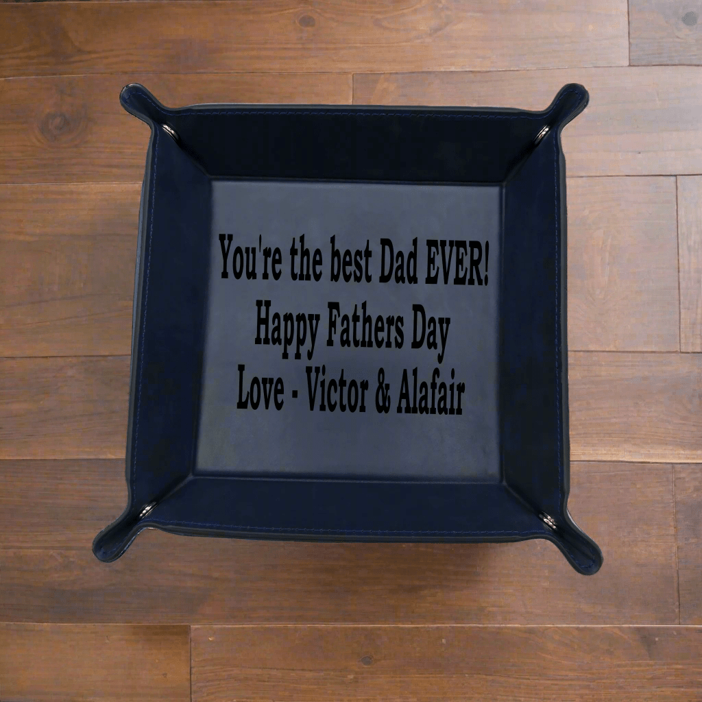 Lavish Lizzy Navy Custom Valet/Dice Tray