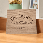 Lavish Lizzy Wood Home Decor Natural Personalized Engraved Wood Plaque